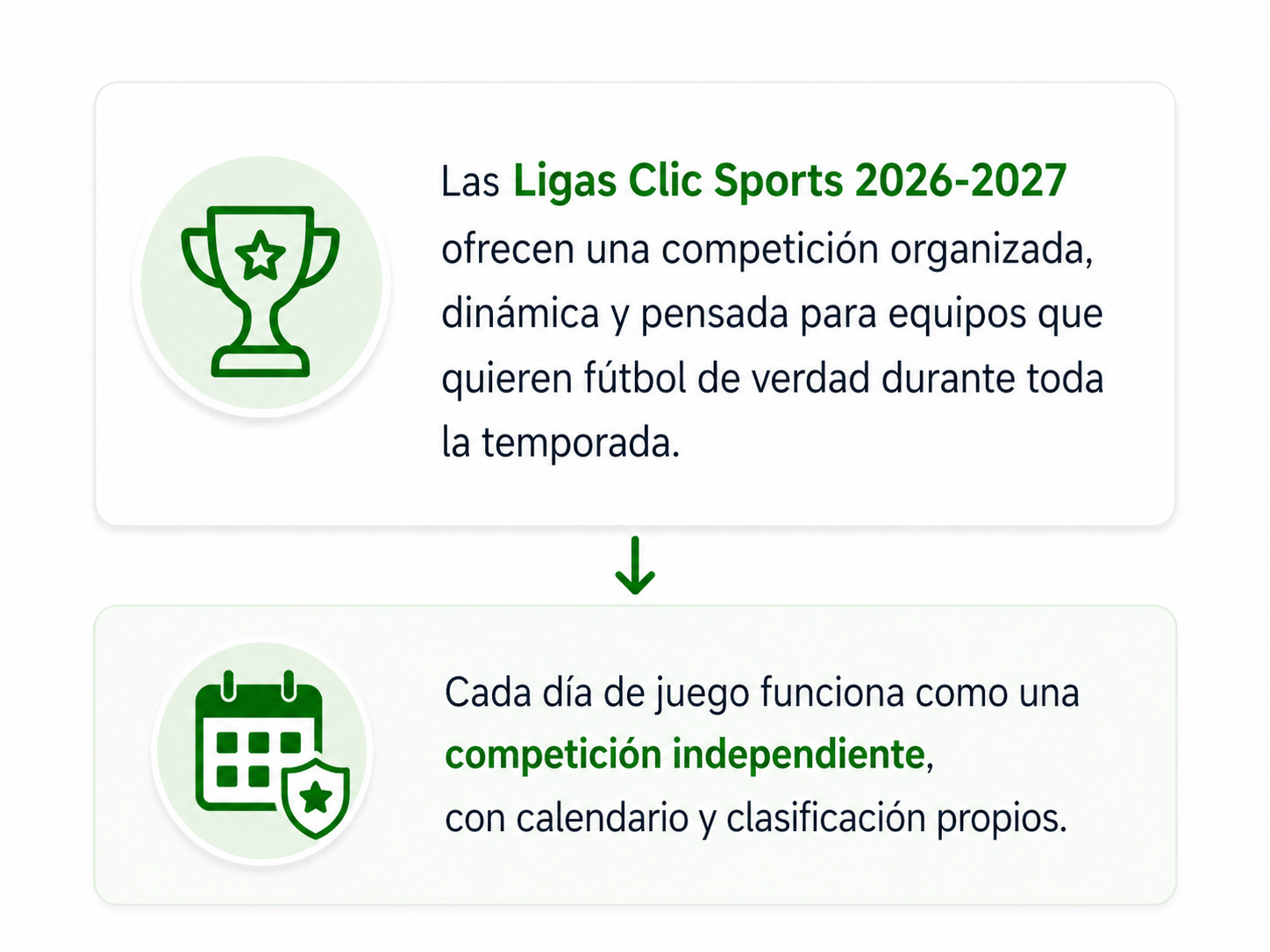Información de las ligas